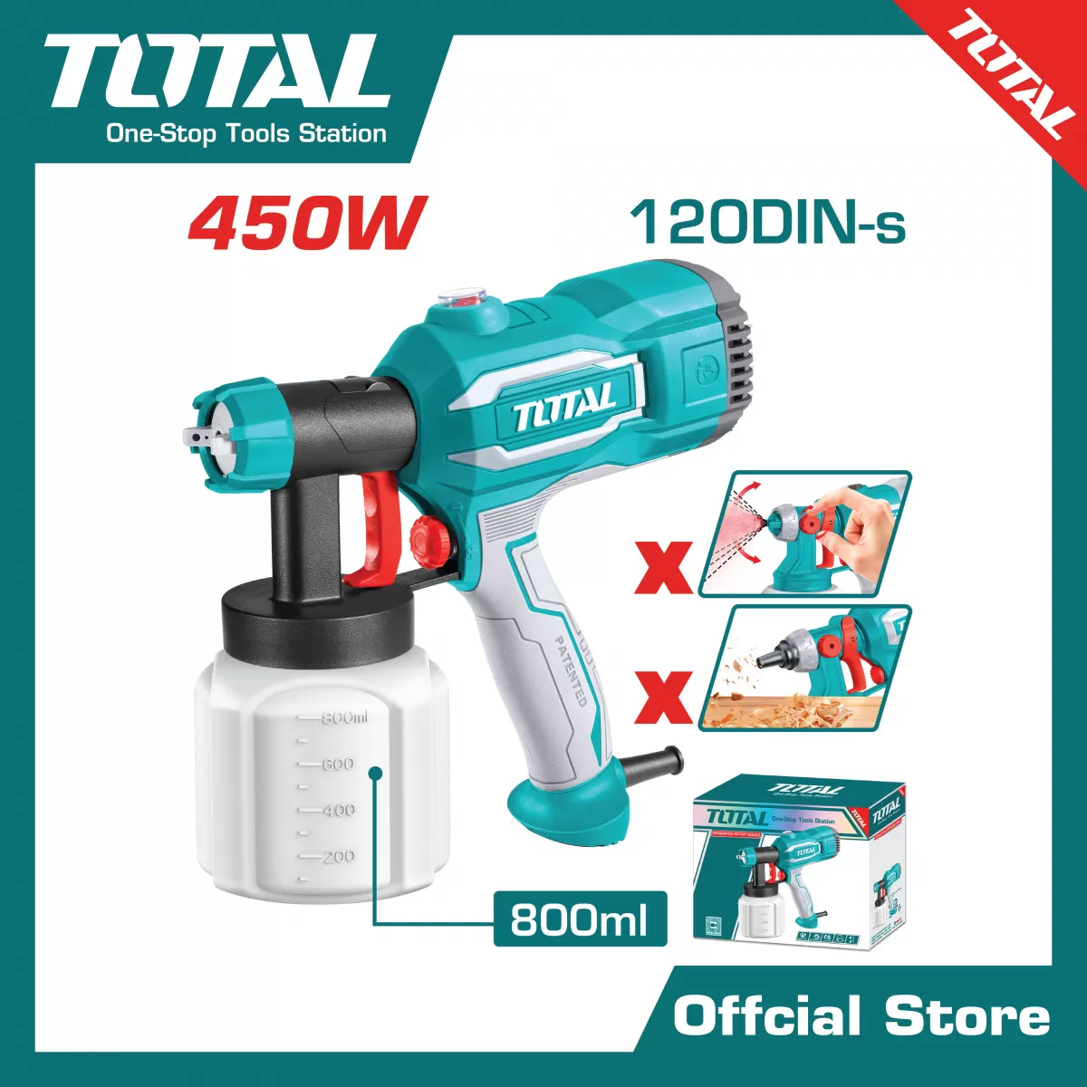 กาพ่นสีไฟฟ้า 450w [งานหนัก]