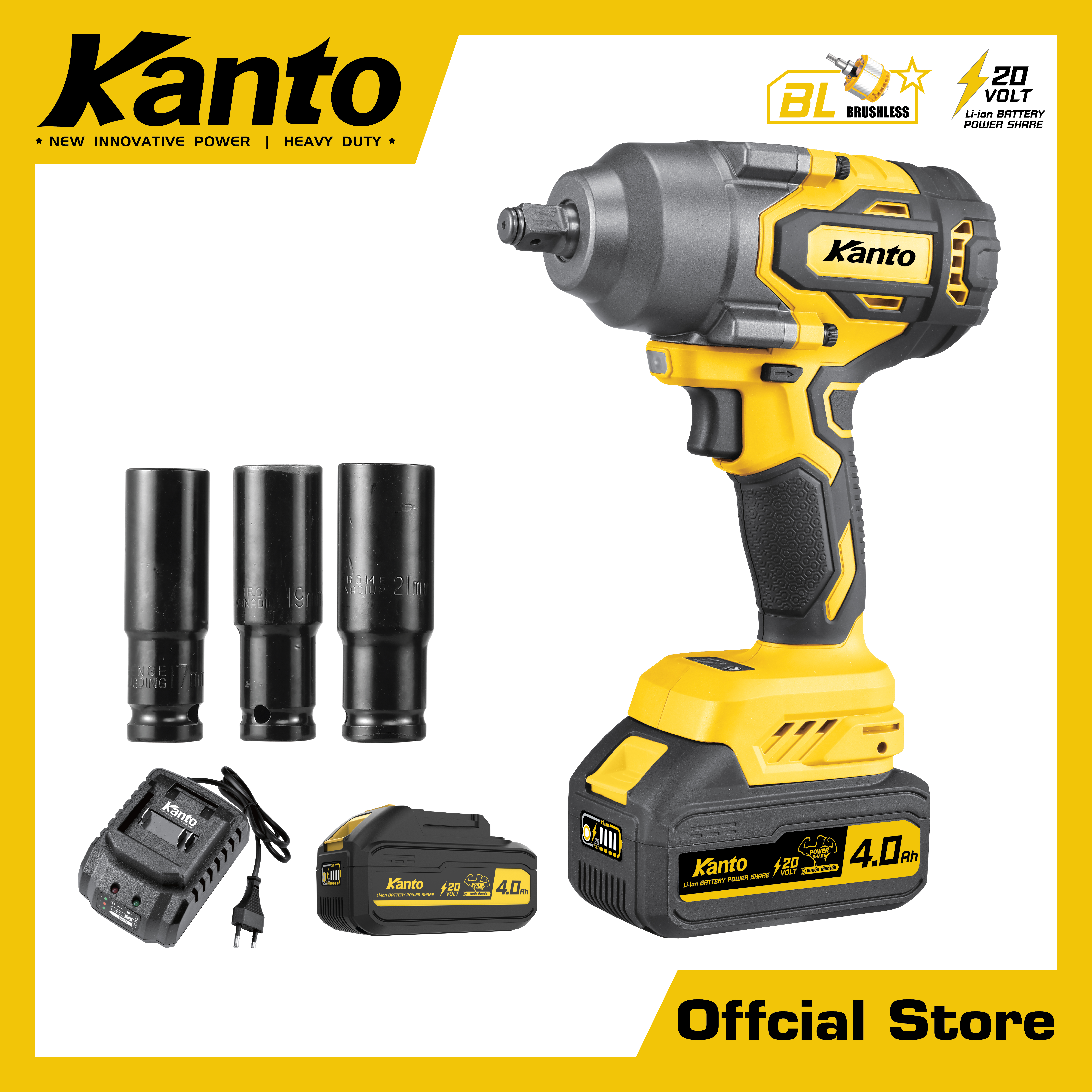 KANTO บล็อกแบตเตอรี่ไร้สาย20V. #KT-POWER-iW16