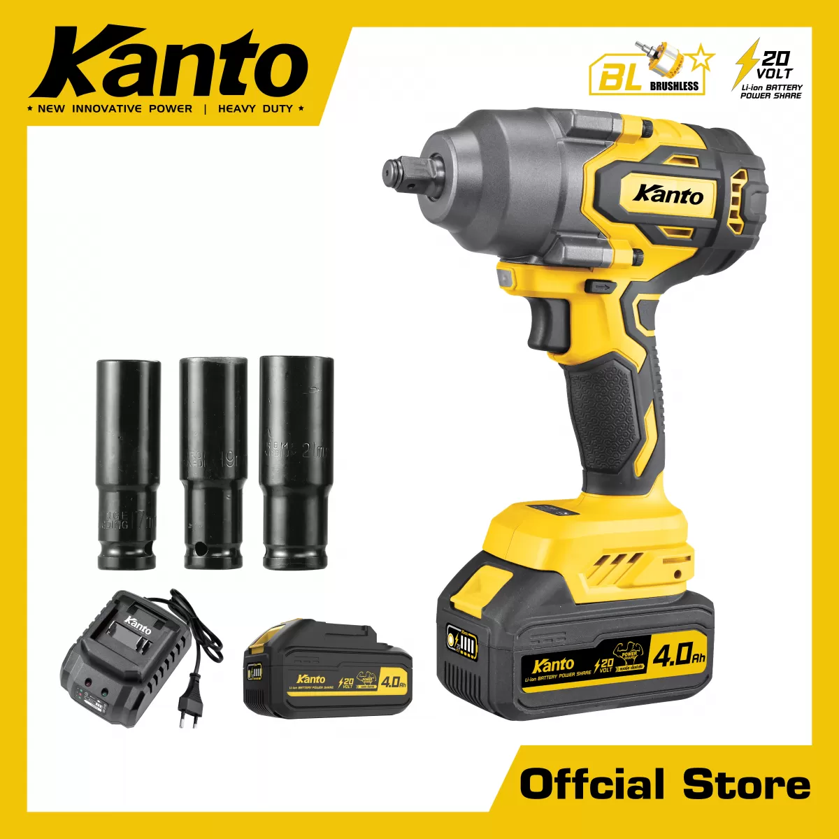 KANTO บล็อกแบตเตอรี่ไร้สาย20V. #KT-POWER-iW16
